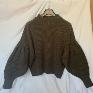 H&M bubble sleeve sweater